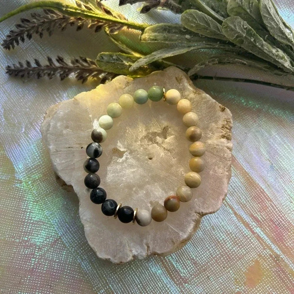 Handmade Ombré Amazonite Crystal Bracelet 🤍 - Picture 3 of 4